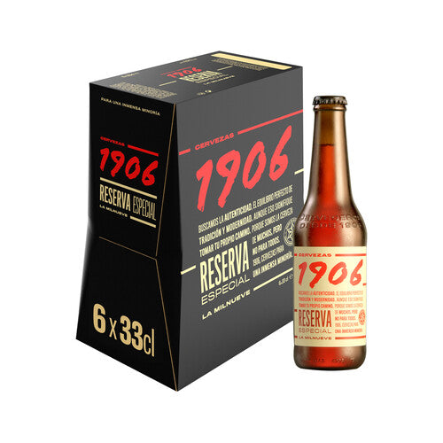 1906 Cervezas reserva especial pack de 6 botellines de 33 cl