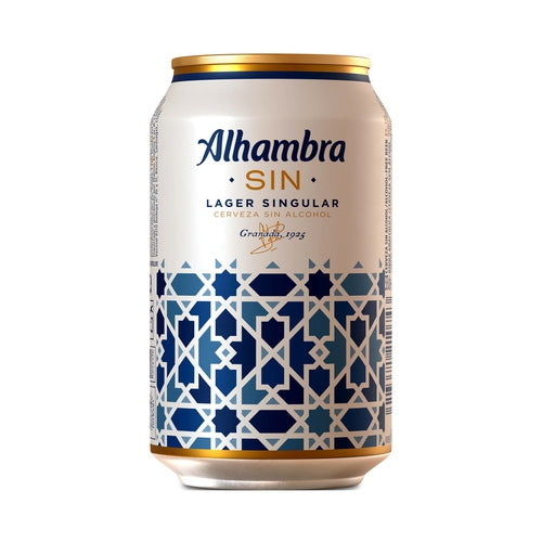 ALHAMBRA Cerveza sin alcohol lata de 33 cl