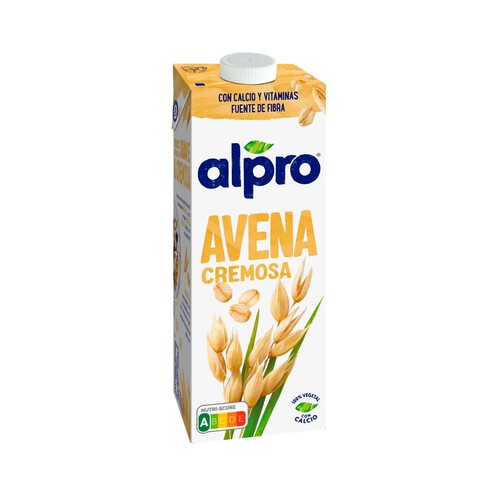 ALPRO Bebida de avena cremosa, 100% vegetal, sin azúcares añadidos 1 L