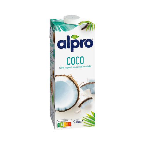 ALPRO Bebida de coco con arroz, 100% vegetal y sin azúcares añadidos 1 L