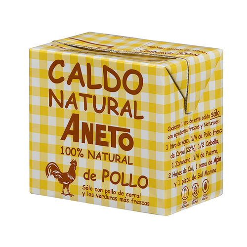 ANETO Caldo natural de pollo 500 ml