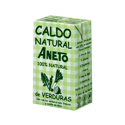 ANETO Caldo natural de verduras 1 l