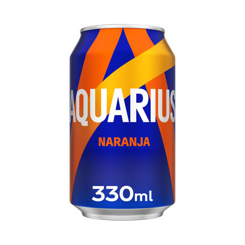 AQUARIUS Bebida isotónica con sabor a naranja lata de 33 cl