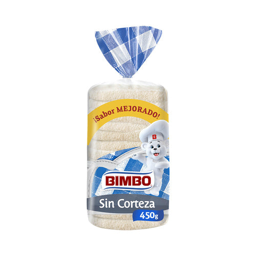 BIMBO Pan de molde blanco sin corteza