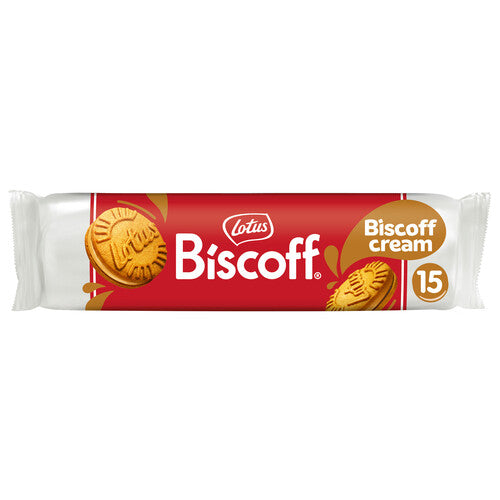 LOTUS Biscoff Galletas caramelizadas rellenas crema 15 uds