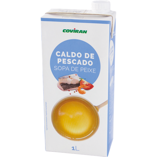 COVIRAN Caldo de pescado  brik de 1 l