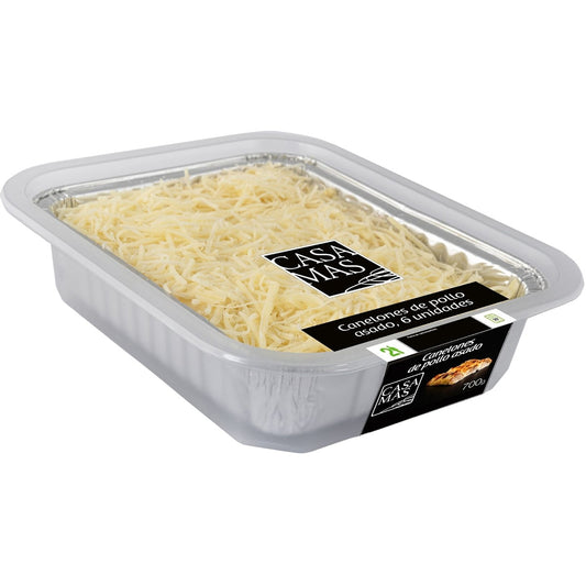 CASA MAS Canelones de pollo asado 2 raciones envase 700 g