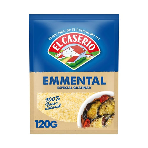 EL CASERÍO Queso rallado Emmental 100 % natural EL CASERIO 120 g