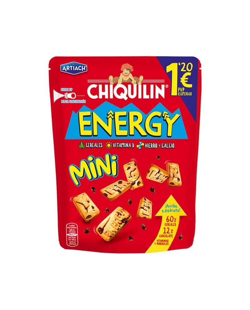 CHIQUILÍN Energy Mini galletas con pepitas de chocolate