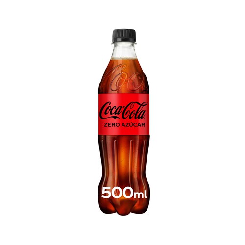 COCA COLA ZERO Refresco de cola Zero azúcar botella de 50 cl