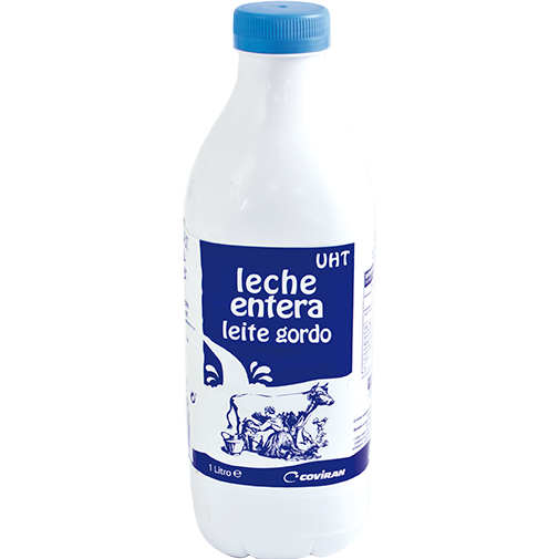 COVIRAN Leche entera botella 1 L