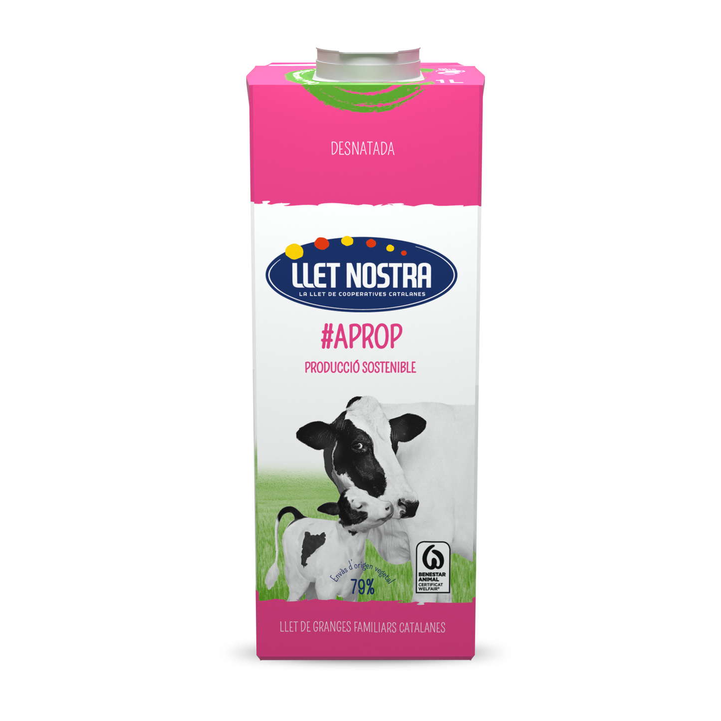 Copia de LLET NOSTRA Leche de vaca desnatada 1 L