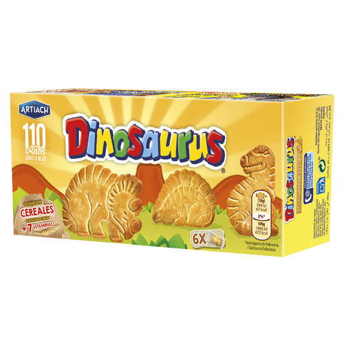 DINOSAURUS Galletas de cereales con forma de dinosaurios 185 g