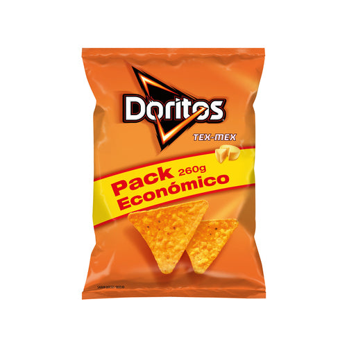 DORITOS Nachos de maíz con sabor a queso DORITOS Tex Mex bolsa de 260g