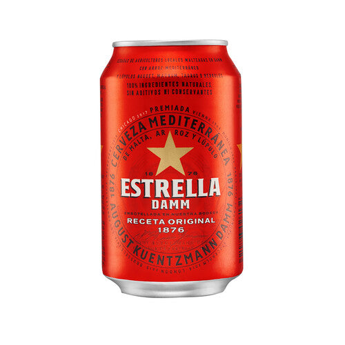 ESTRELLA DAMM Cerveza lata de 33 cl