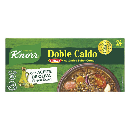 KNORR Caldo de carne doble KNORR caja de 24 pastillas 240 g