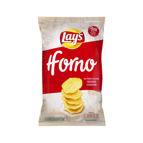 LAY'S Patatas horneadas onduladas al punto de sal