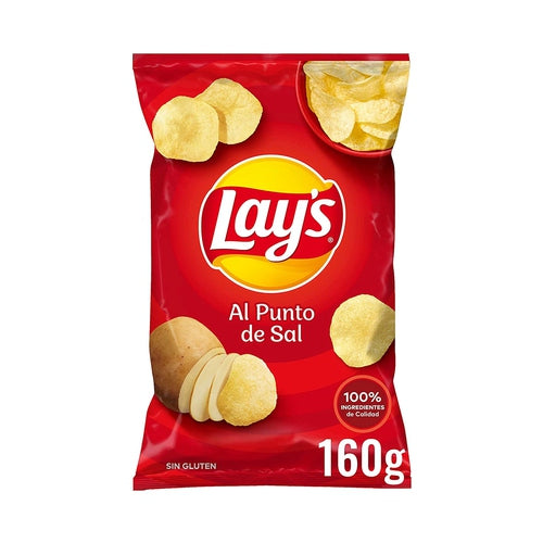 LAY'S Patatas fritas lisas al punto de sal