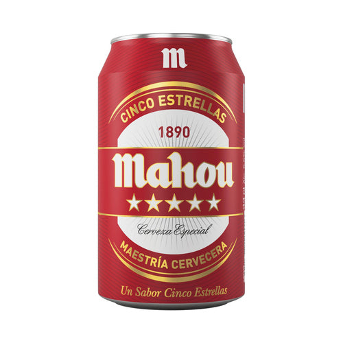 MAHOU 5 ESTRELLAS Cerveza Lata 33