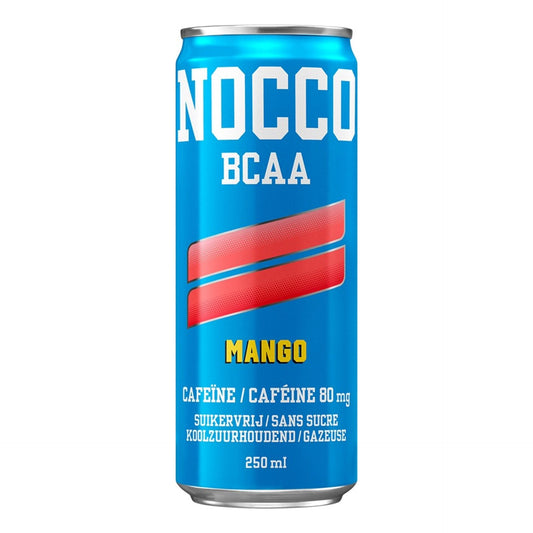 NOCCO Mango Bebida energética sin azúcar, carbonatada lata de 33 cl