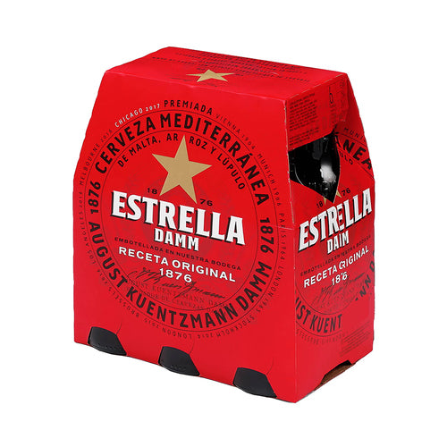 ESTRELLA DAMM Cerveza pack 6 uds. x 25 cl