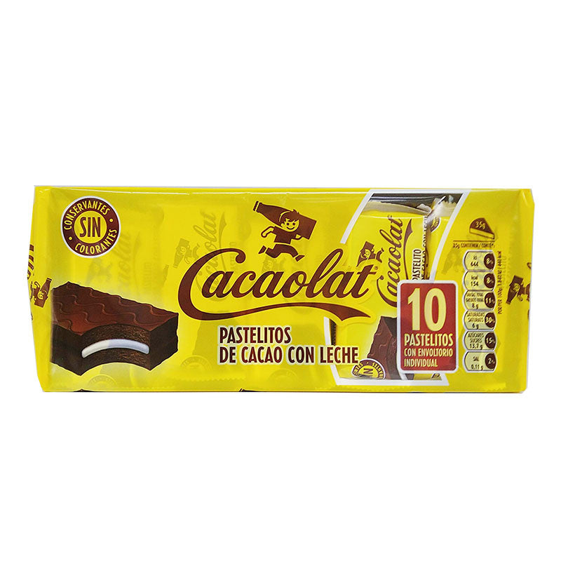 CACAOLAT Pastelitos de cacao con leche 10 unidades