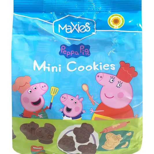 Peppa pig mini cookies de chocolate paquete 250 g