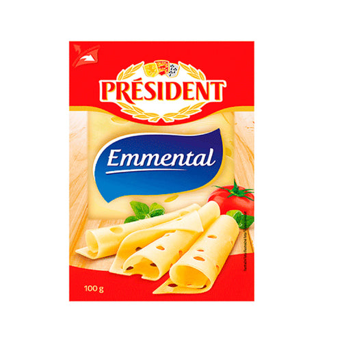 PRÉSIDENT Queso en lonchas Emmental PRÉSIDENT 100 g