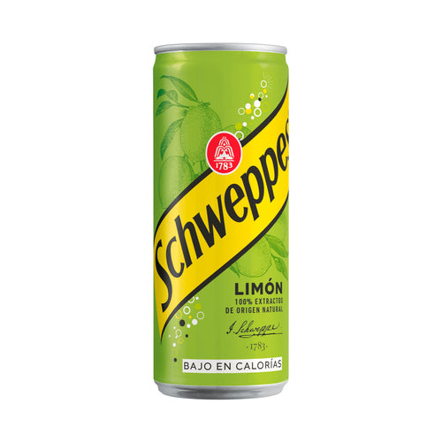 SCHWEPPES Refresco de limón lata de 33 cl