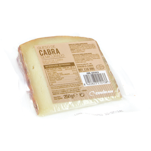 COVIRAN Queso de cabra semicurado cuña 250 g